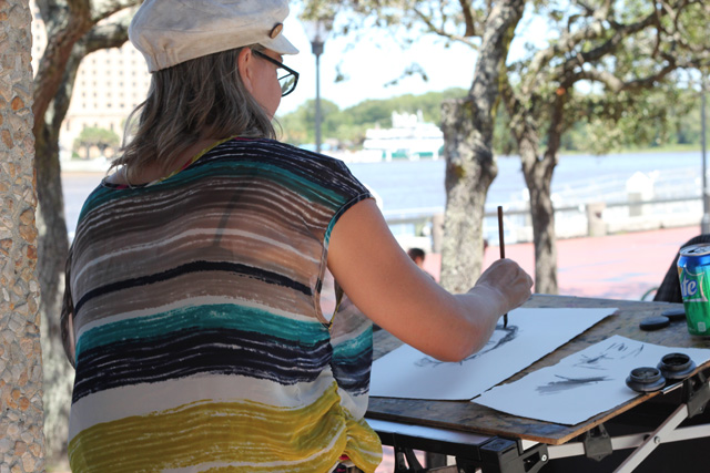 artist drawing