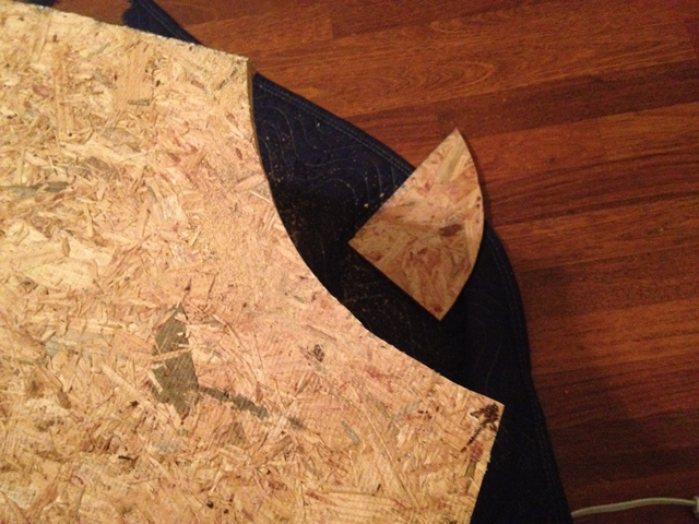 cutting out headboard