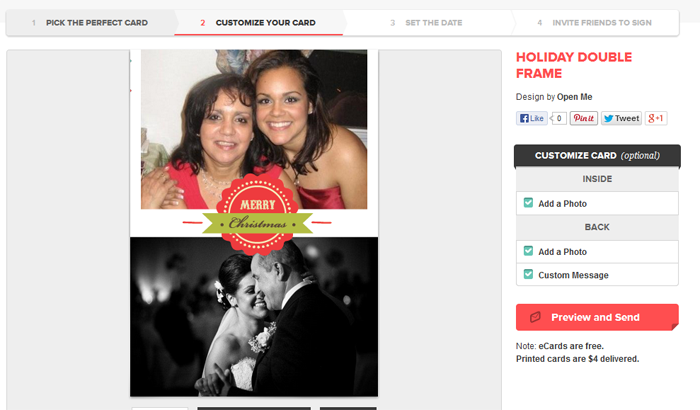 Open me holiday cards