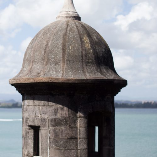 sentry tower of city walls of Old San Juan Puerto Rico