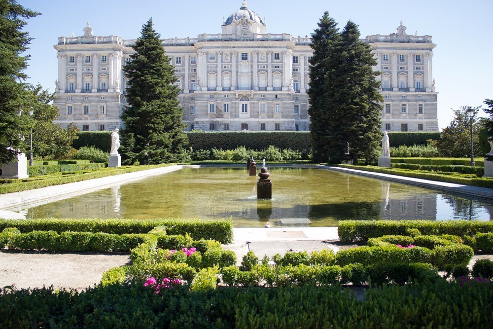 Palacio Real gardens, Madrid, Spain