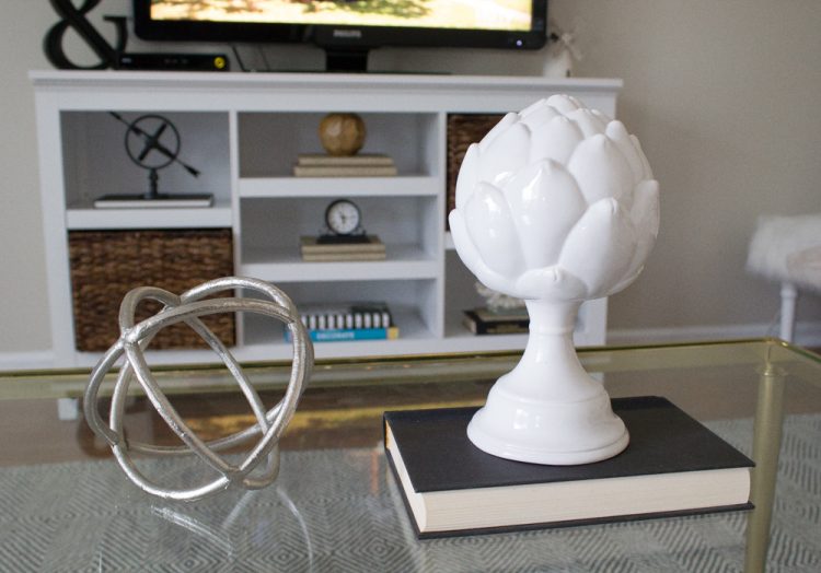white artichoke decor