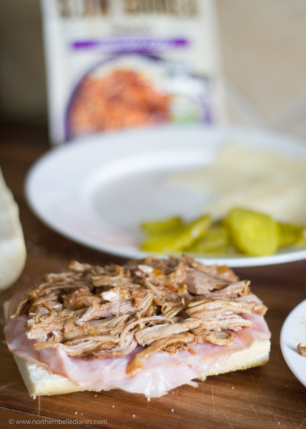 Cuban style sandwich #CampbellSauces Hawaiian Pork #ad