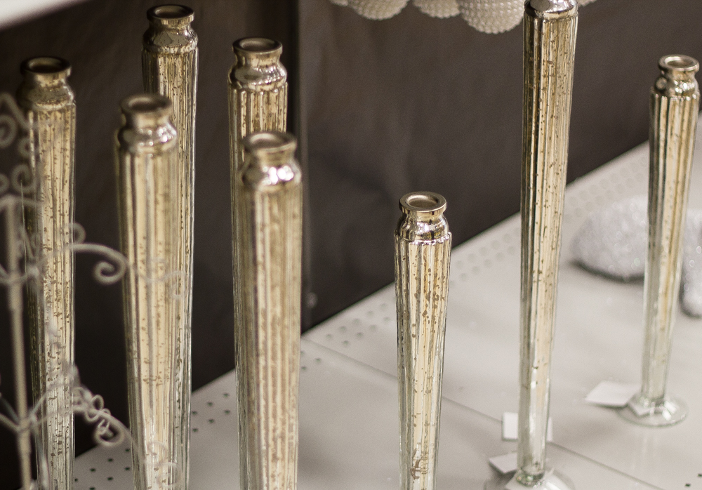 Christmas mercury glass candlestick holders at AtHome #ad #decor #decor tips #AtHomeforChristmas