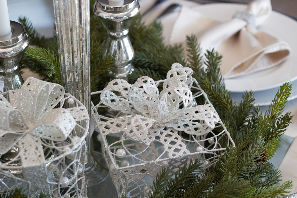 Christmas tablescaping small table #ad #AtHomeforChristmas #AtHomeFinds #decor #decortips