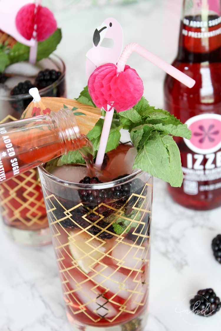 IZZE blackberry mojito