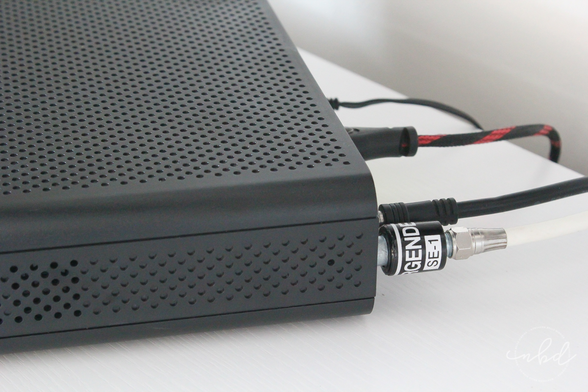 Coaxial surge protector to protect your TV and HDMI ports from power surge through coaxial cable.