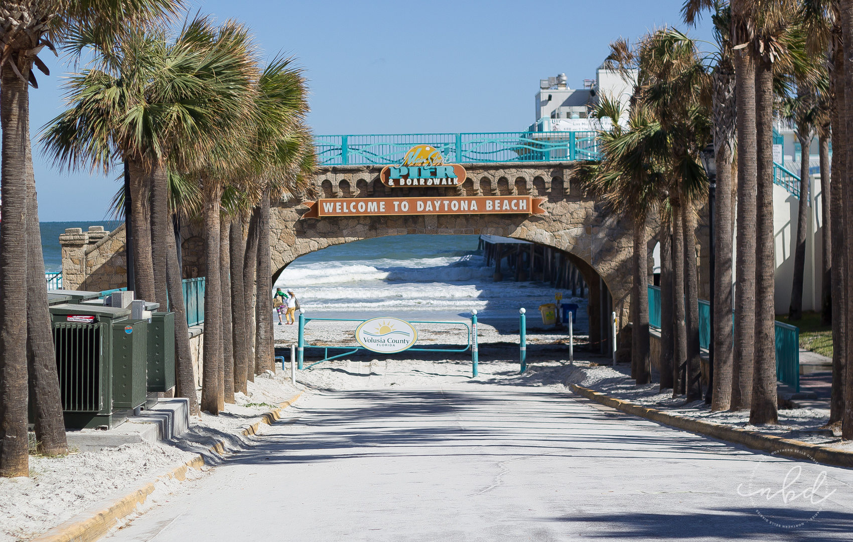 Main Street Pier & Boardwalk welcome sign - Daytona Beach
