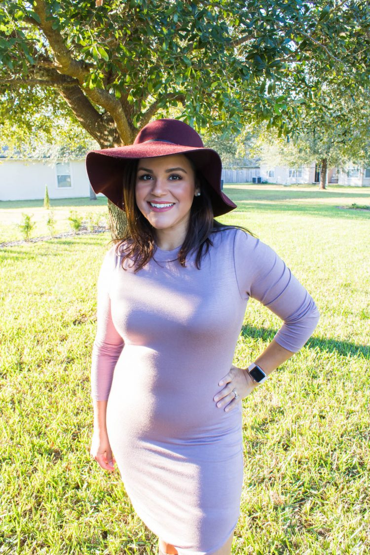 Tobi Stassie mauve bodycon dress