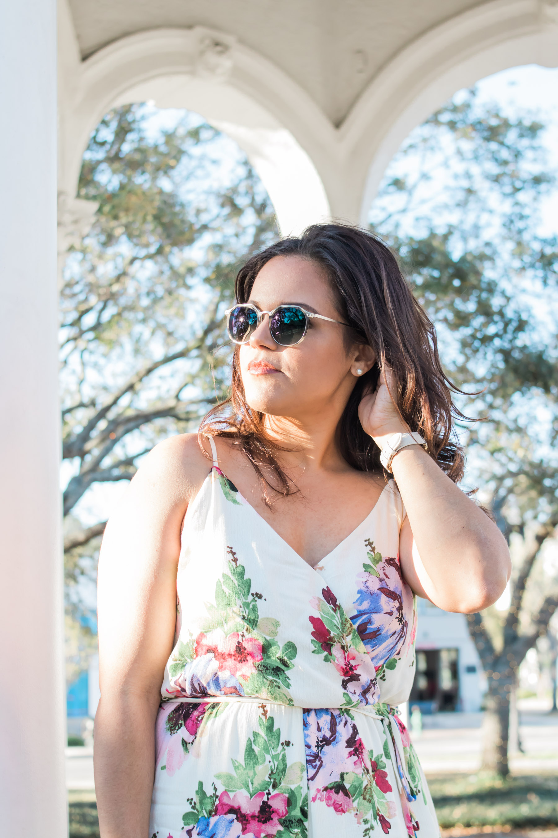 woman wearing Zenni Optical Sunglasses