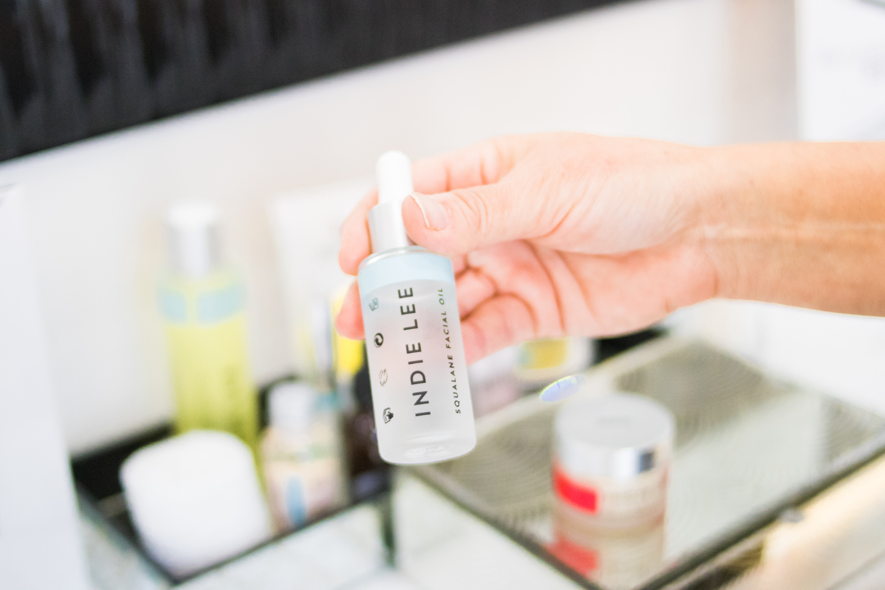 indie lee squalene facial oil - premium skincare at LASH Jax