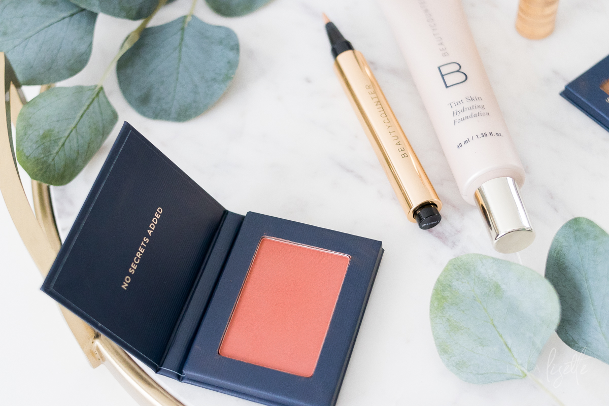 safer beauty Beautycounter products blush, concealer, and Skin Tint