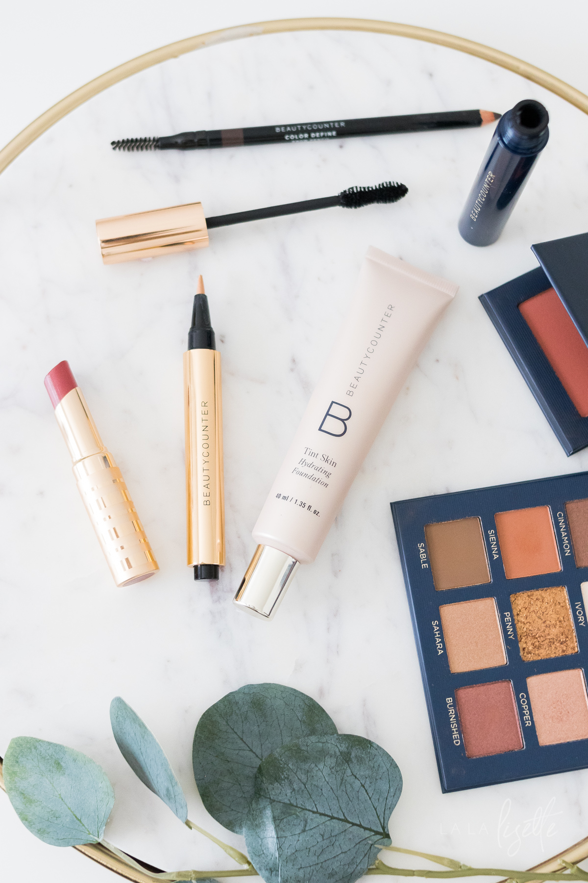 safer beauty Beautycounter products blush, concealer, and Tint Skin