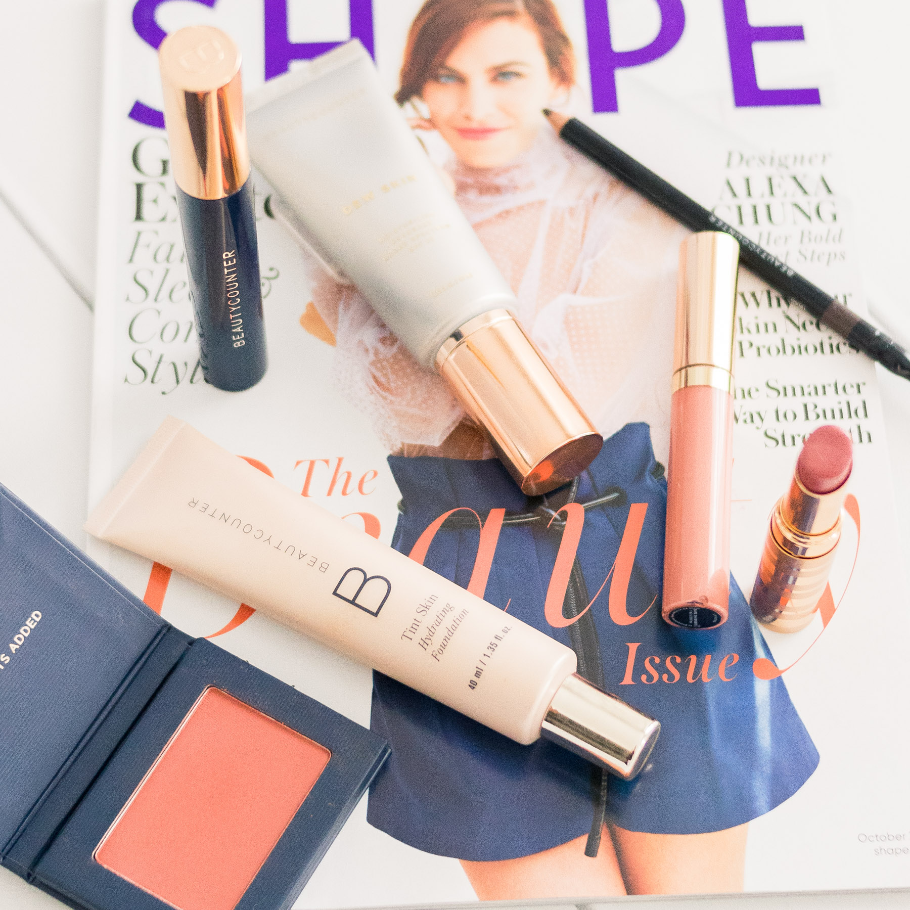 Beautycounter products on October 2018 SHAPE magazine