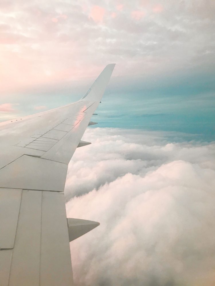 view from airplane in the air