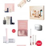 graphic of clean beauty items with text: Ultimate Clean Beauty Gift Guide www.lalalisette.com